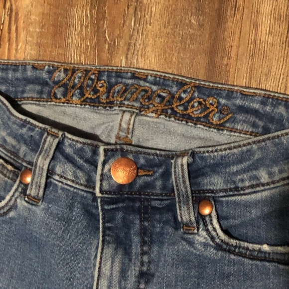 Wrangler Trouser Boot Jeans Women's 29 Mid Rise Western Flare Relaxed Fit Denim - Picture 2 of 7